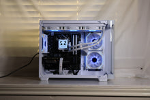 Ice Box AIO pump LCD screen showing the PandaPCs panda logo